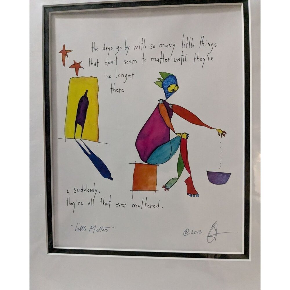 Brian Andreas "Little Matters" Framed Print  11" x 14" - Picture 9 of 13